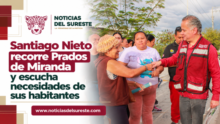 Santiago Nieto recorre Prados de Miranda y escucha necesidades de sus habitantes